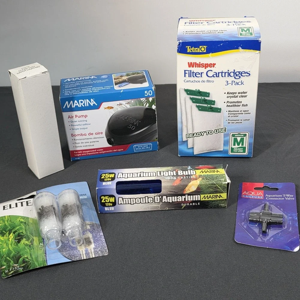 Lot Of‎ Aquarium Parts Pump Filters Bulbs Please See Photos
